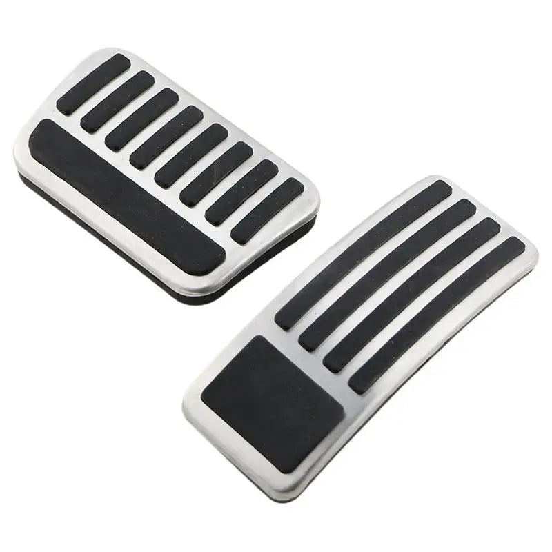 BYD Atto 3 silver and black two-piece pedal cover set