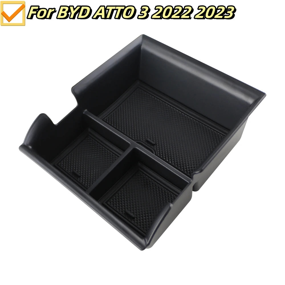 LEAP black centre console organiser tray for BYD ATTO 3