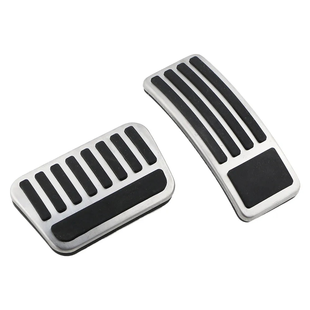 LEAP silver and black brake and accelerator pedal covers for BYD Atto 3