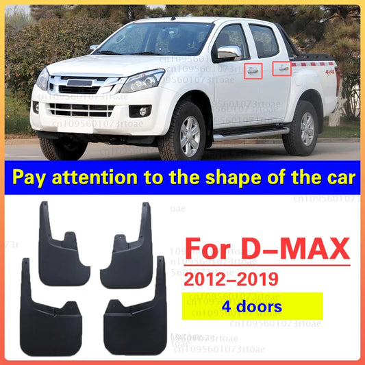 LEAP 4-Piece Mud Flap Set for Isuzu D-MAX 2012–2019 – Four-Door Cab