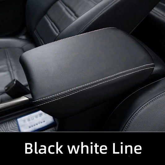 LEAP Centre Armrest Cover for Honda CR-V 2017-2022 – Black White Stitching