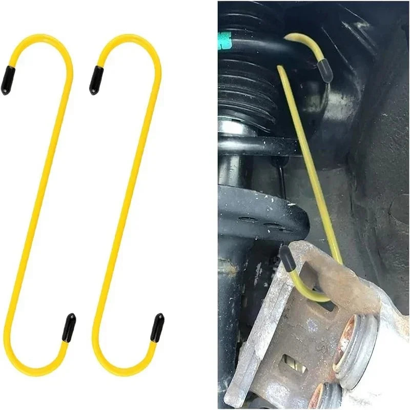 LEAP S-Shaped Brake Caliper Hanger Hooks with Rubber Tips - Universal Auto Tool for Brake Pad Replacement & Maintenance – image 3