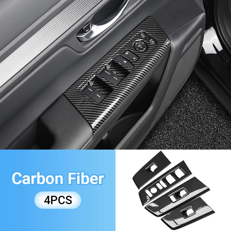 LEAP CR-V Window Switch Panel Trim Set 2023–2025 – Carbon-Look