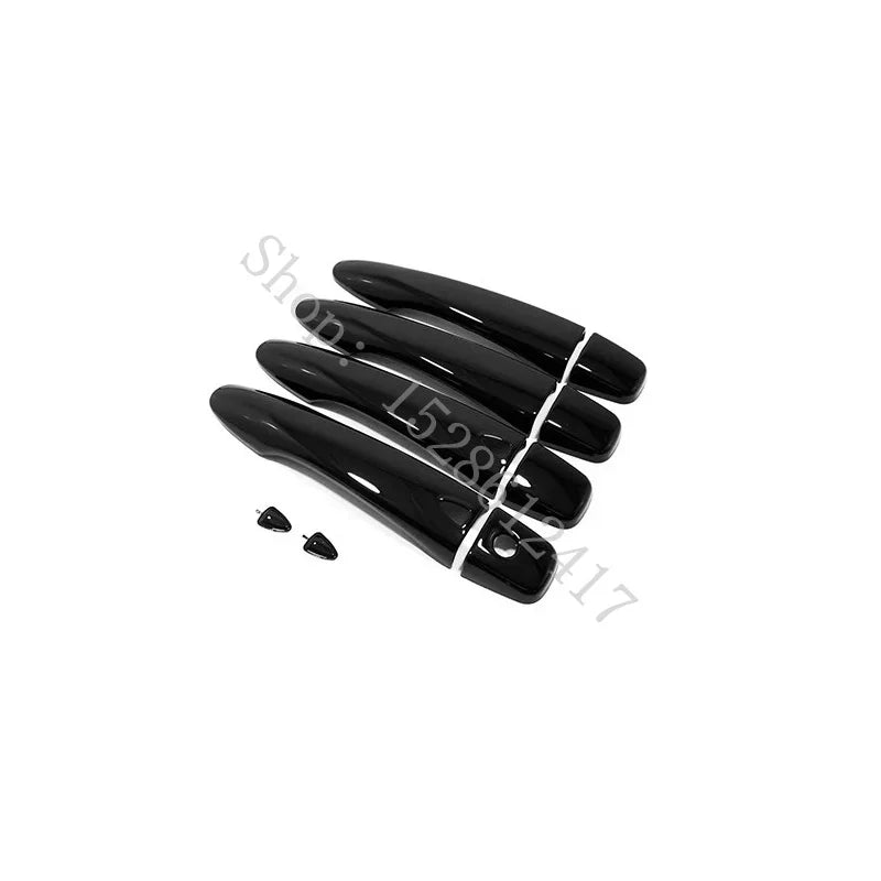 LEAP Door Handle Cover Kit for Nissan Navara NP300 D23 2015–2020 – Gloss Black / Button-Opening Pattern