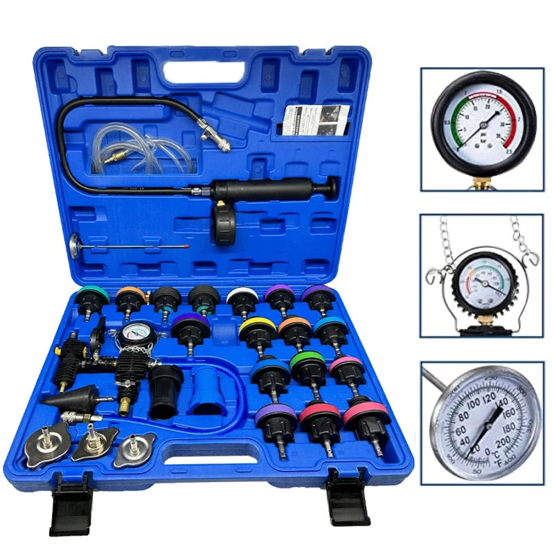 LEAP 28-Piece Radiator Pressure Tester & Vacuum Refill Kit – product view 1