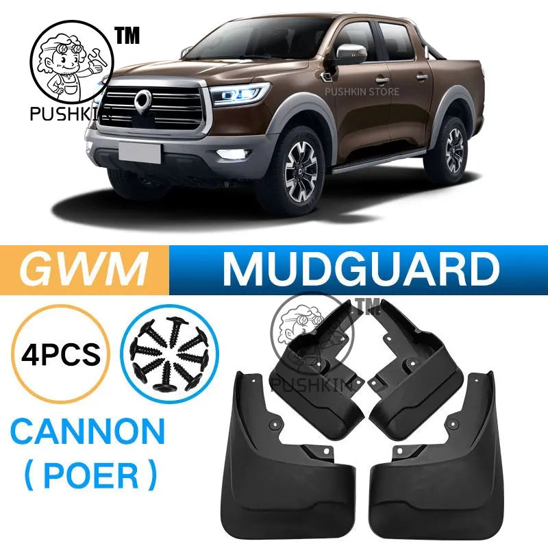 LEAP Mud Flap Set for GWM Cannon 2023–2025