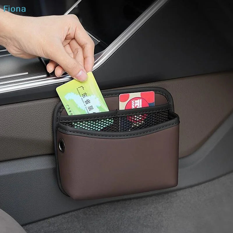 LEAP Leather Sunglasses Holder – Universal Car Accessory – Style 2