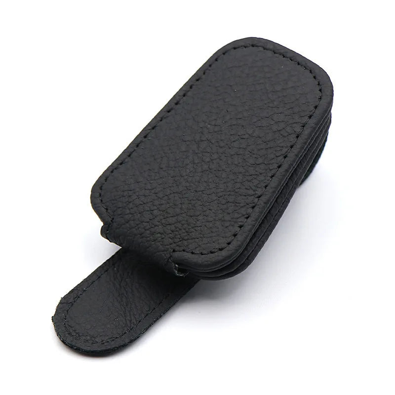 LEAP black magnetic car sun visor sunglasses holder