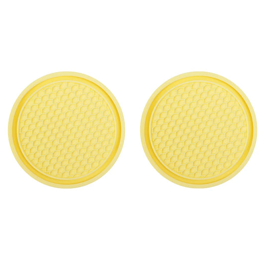 LEAP Cup-Holder Coaster Pair – Yellow