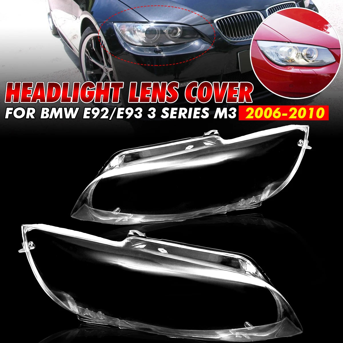 LEAP Right Headlight Lens Cover for BMW E92 E93 Coupe Convertible 2006-2010 - image 2