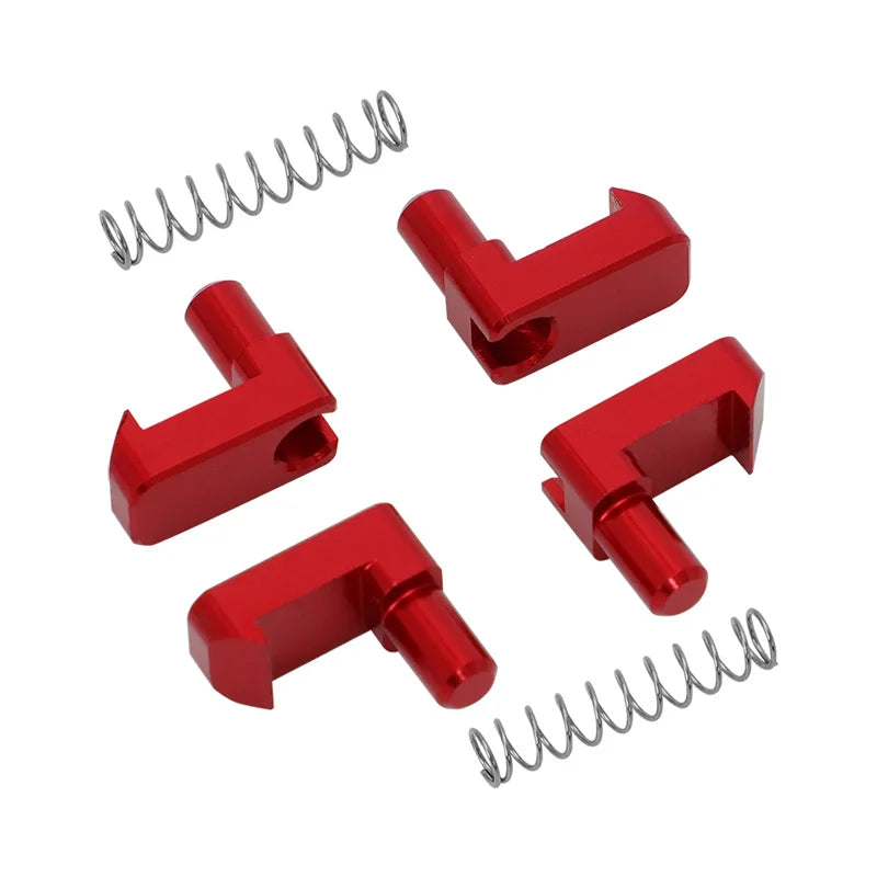 LEAP Soft-Top Roof Latch Repair Clips for Suzuki Vitara – Red Aluminium, 4 Clips and 2 Springs — component detail 1