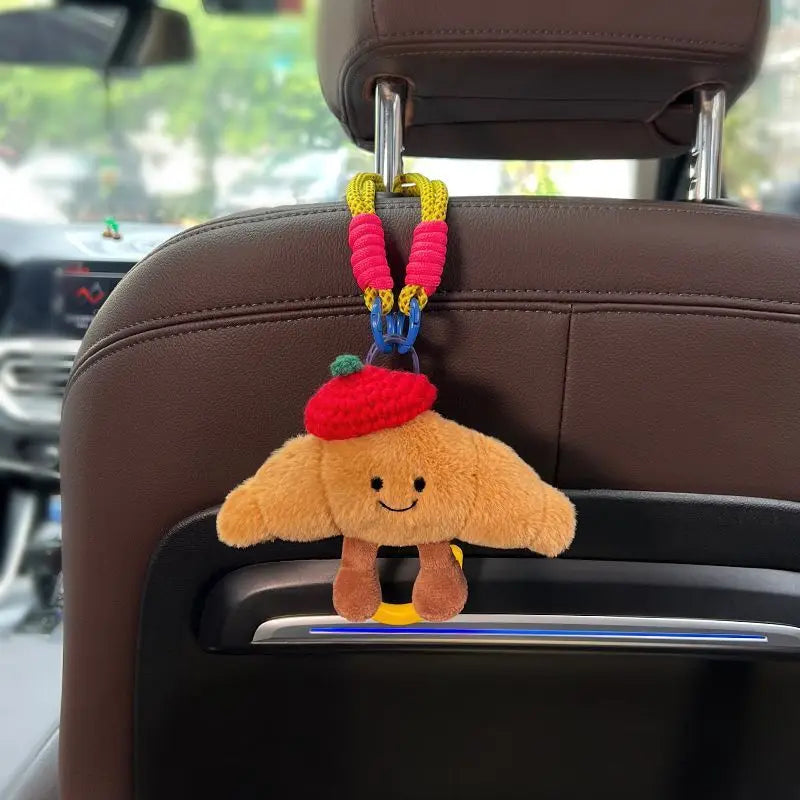 LEAP Plush Dog Headrest Storage Hook – Red-Hat Design