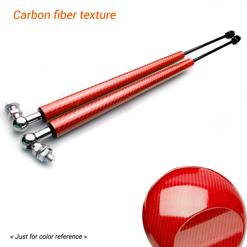 LEAP Bonnet Gas Strut Kit for Hyundai Kona 2018–2020 – Carbon-Look Red