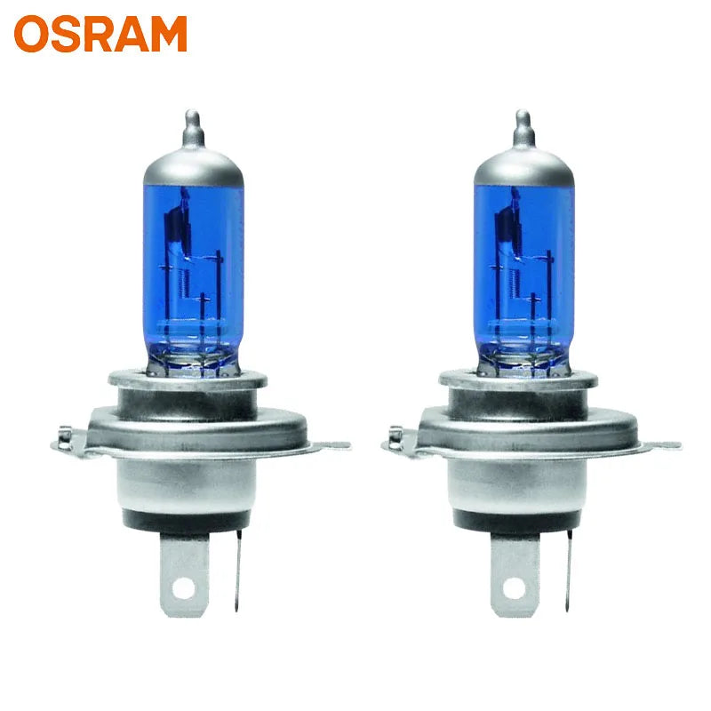OSRAM H4 Cool Blue Hyper White Halogen Headlight Bulbs 12V Pair