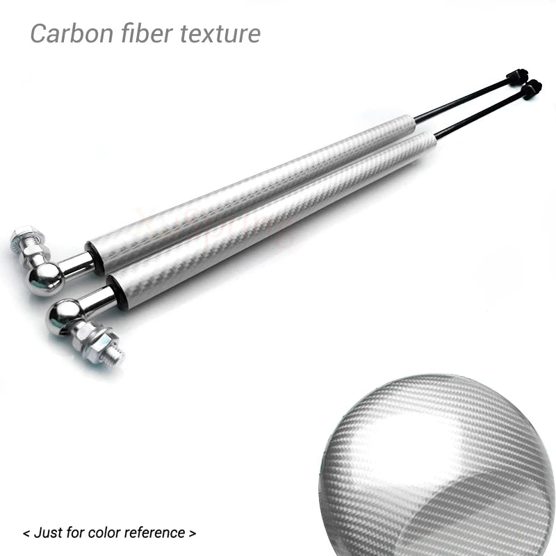 LEAP Bonnet Gas Strut Kit for Hyundai Kona 2018–2020 – Carbon-Look Silver