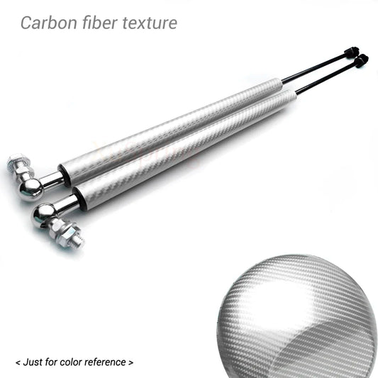 LEAP Bonnet Gas Strut Kit for Hyundai Kona 2018–2020 – Carbon-Look Silver