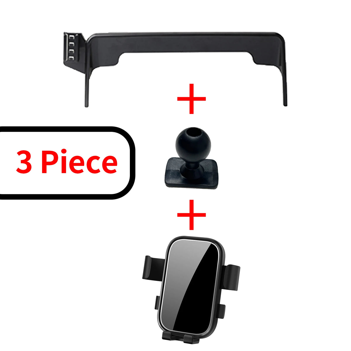 LEAP Phone Mount for Nissan Patrol 2023–2024 – Clamp Holder B / Black