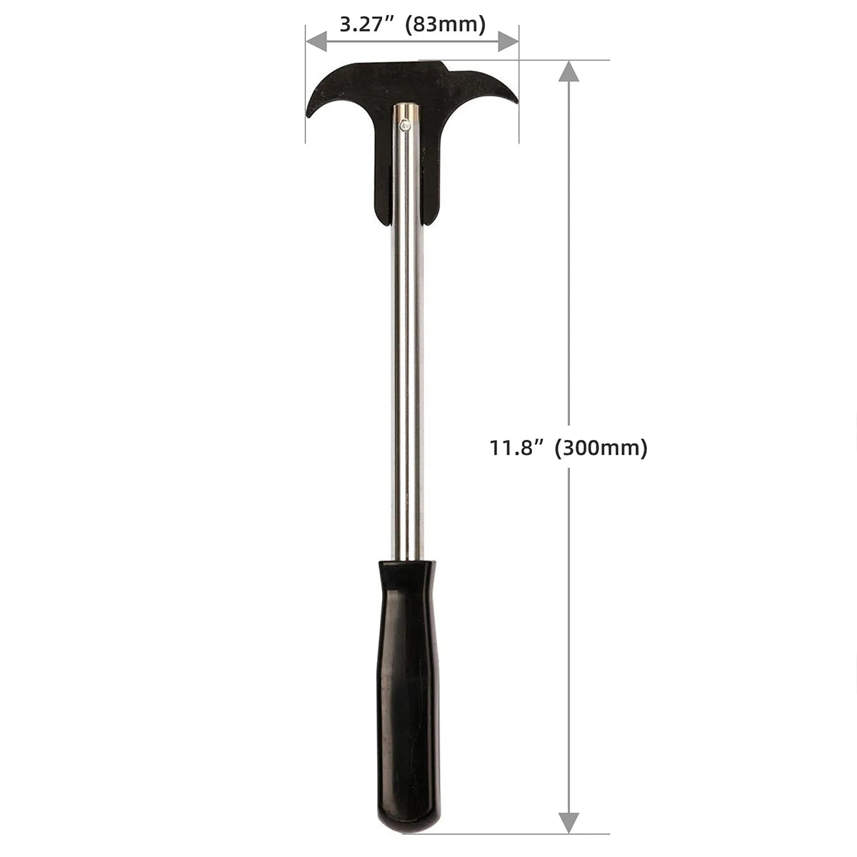 Dual-Hook Automotive Oil Seal Puller – Black - view 3