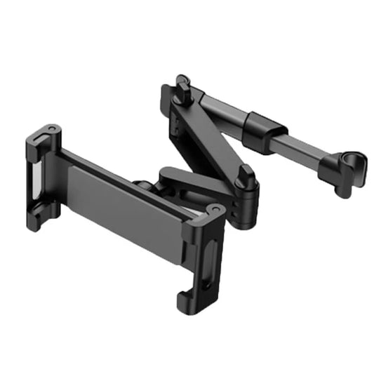 LEAP Headrest Tablet and Phone Holder – Black / Extending Arm