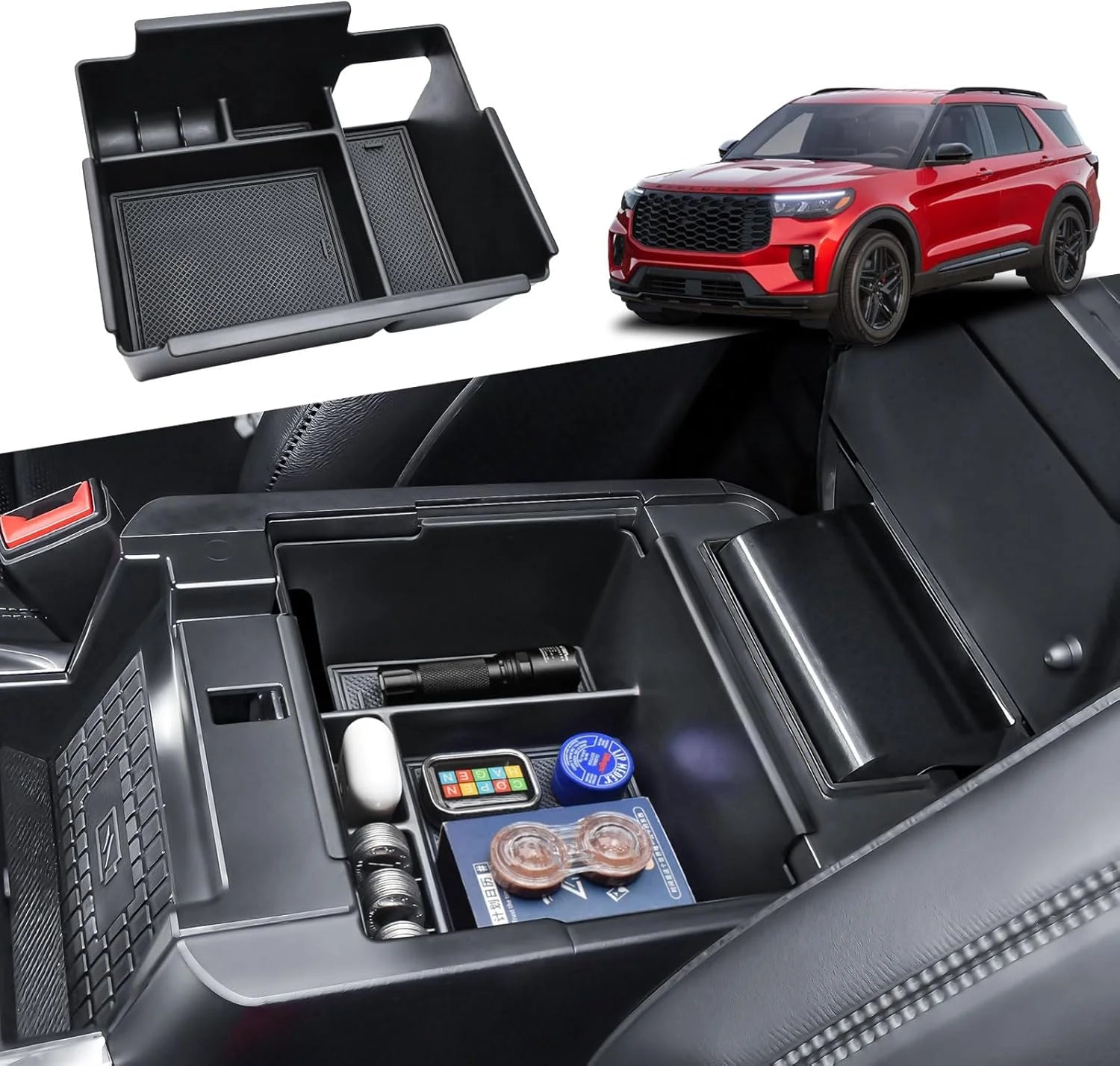 LEAP Ford Explorer 2020–2025 Centre Console Organiser Tray - view 1