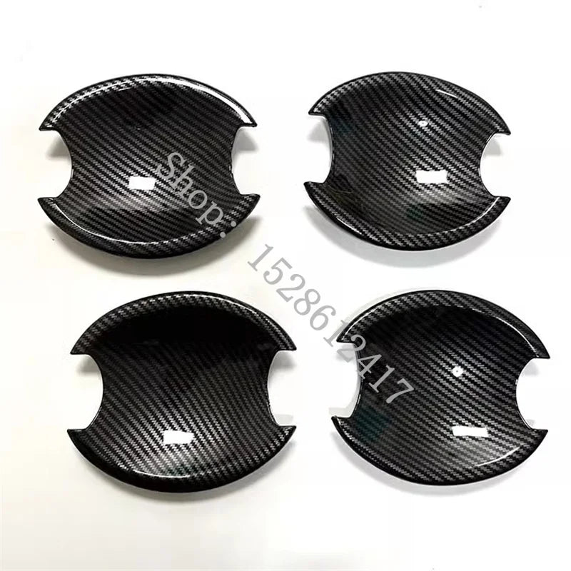 LEAP Exterior Door Trim for Nissan Navara D40 2007–2015 – Carbon-Look Door Bowls