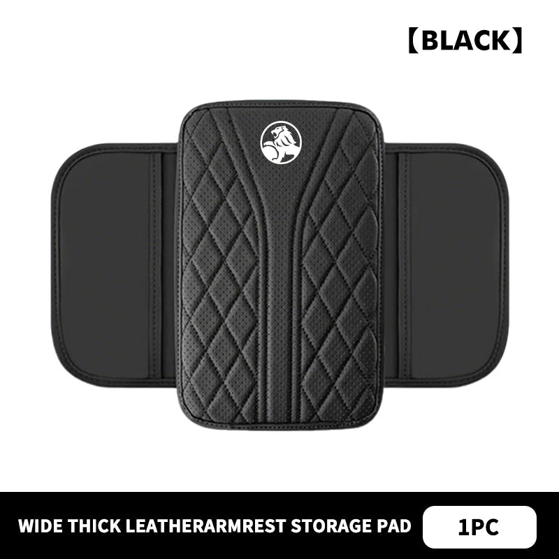 LEAP Armrest Pad with Storage Pockets – Holden Emblem – Black / White Emblem