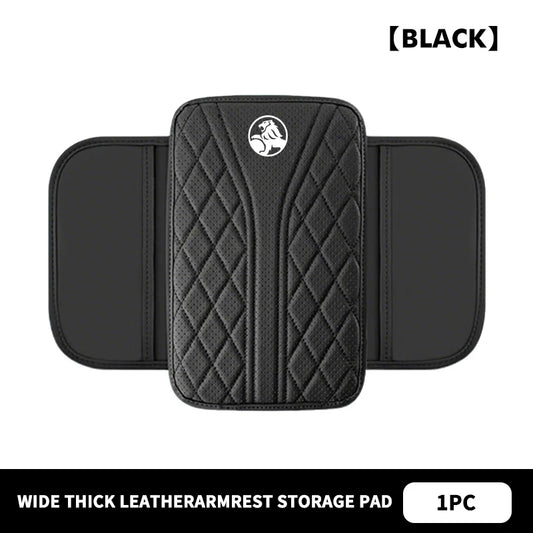 LEAP Armrest Pad with Storage Pockets – Holden Emblem – Black / White Emblem