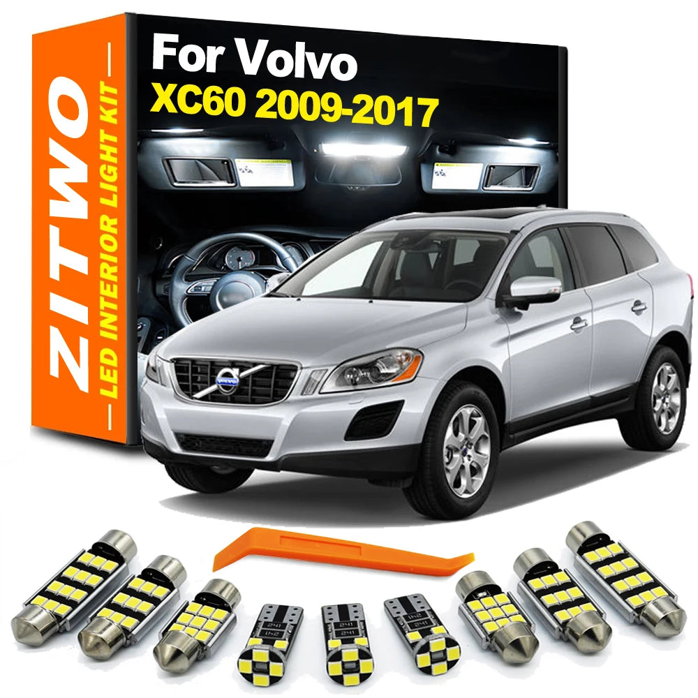 LEAP White 16-Piece LED Interior Light Kit for Volvo XC60 2013-2017 - image 2