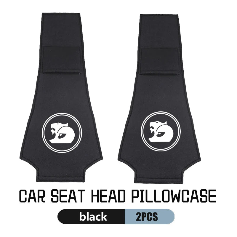 LEAP Headrest Covers – Holden Emblem – Black / Pair