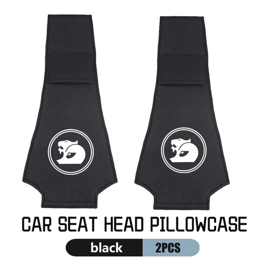 LEAP Headrest Covers – Holden Emblem – Black / Pair