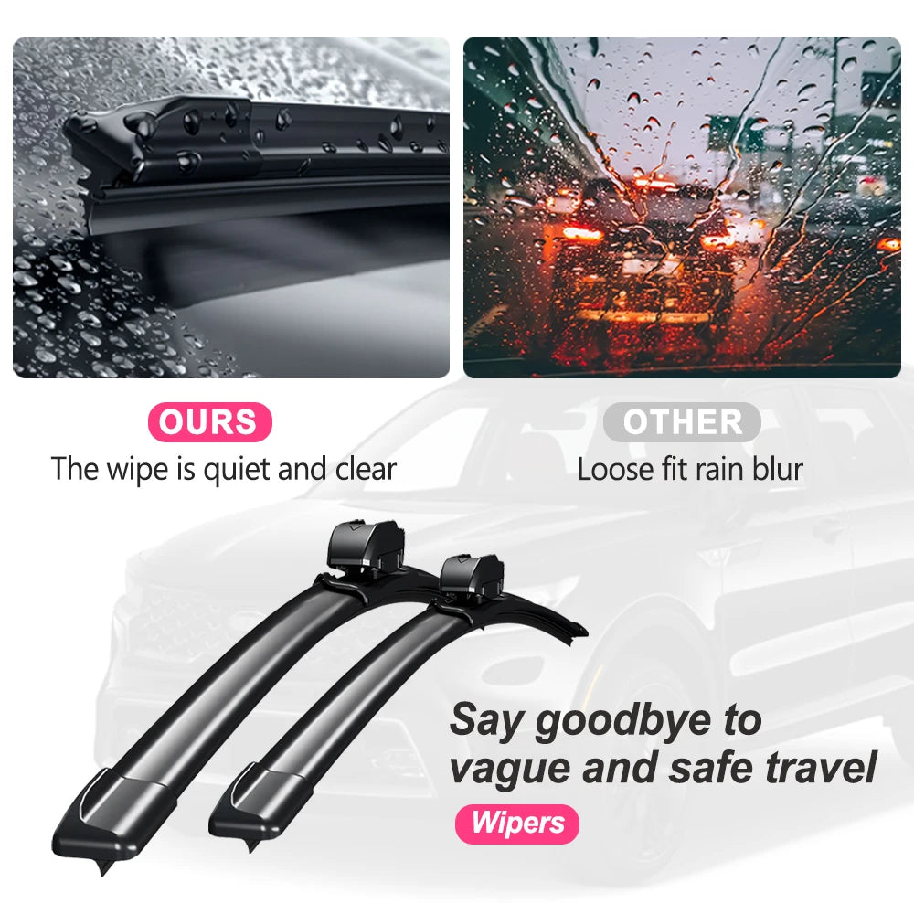 Front Windscreen Wiper Blade Pair for Mazda BT-50 2011-2020 - image 2
