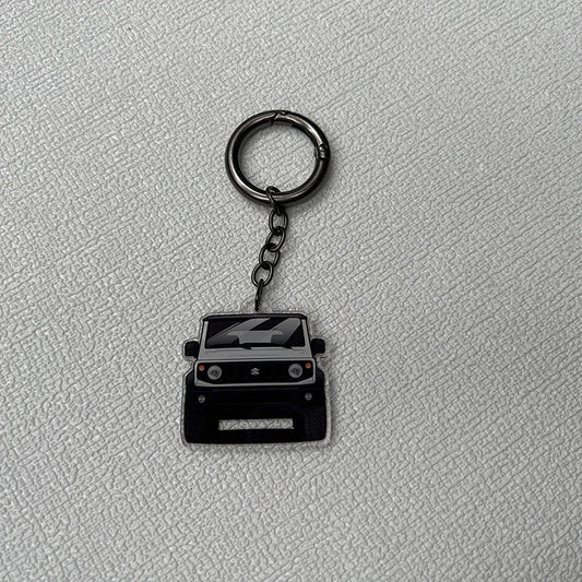 LEAP Jimny-Style Vehicle Model Keyring – White