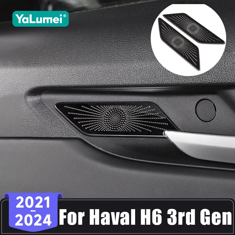 LEAP Haval H6 2021–2024 Rear Door Speaker Trim Covers - view 1