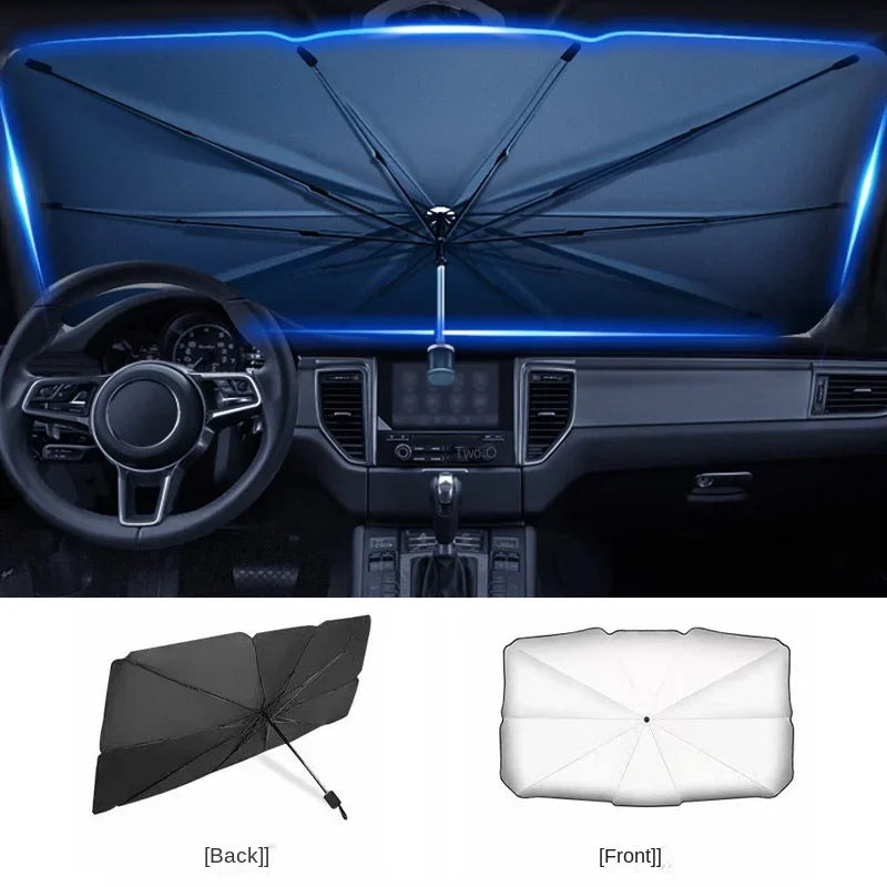 LEAP Folding Windscreen Sunshade – Universal Vehicle Fit product image