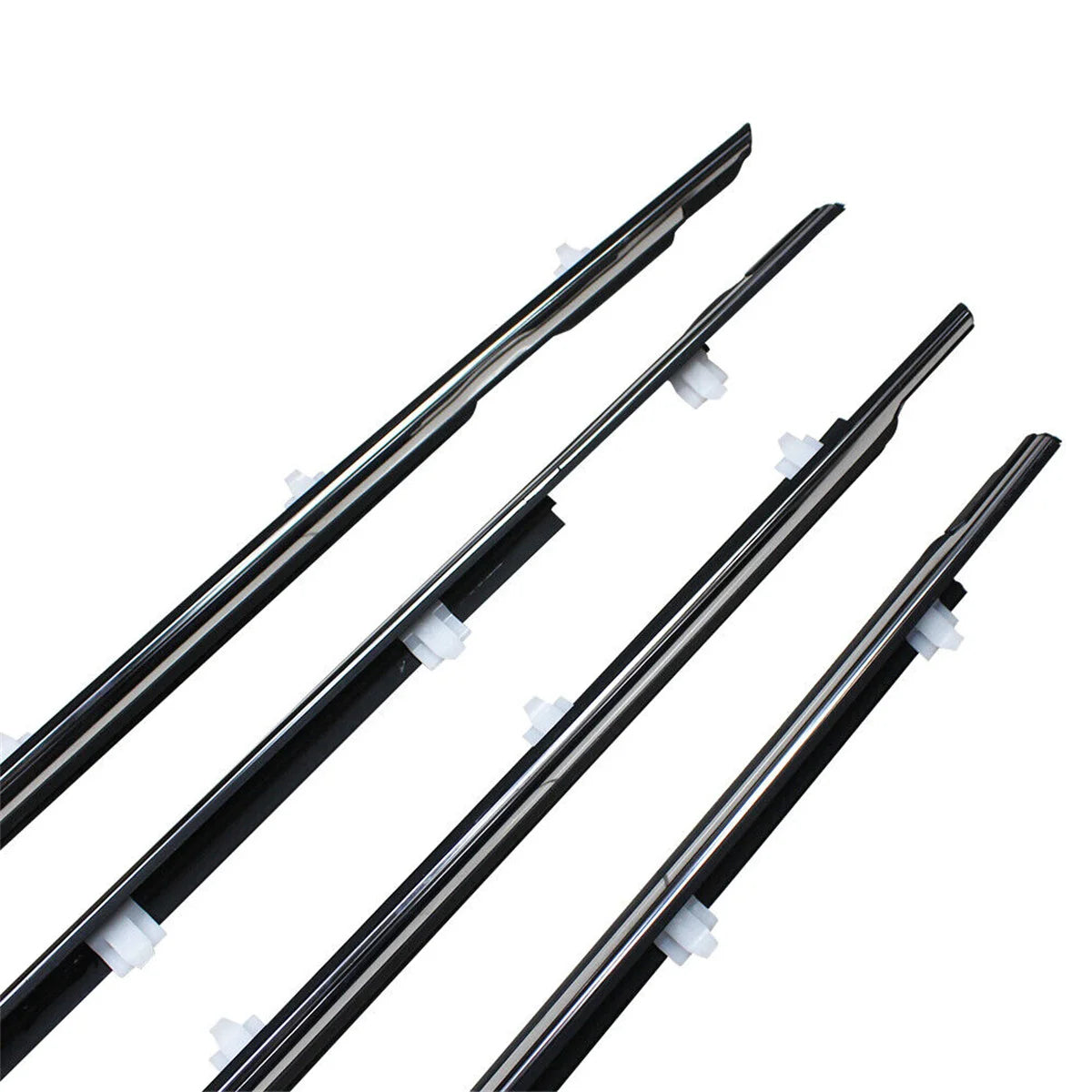 LEAP Chrome Outer Window Weatherstrip Set for Toyota LandCruiser 80 Series – 4 Pieces — detail view 2