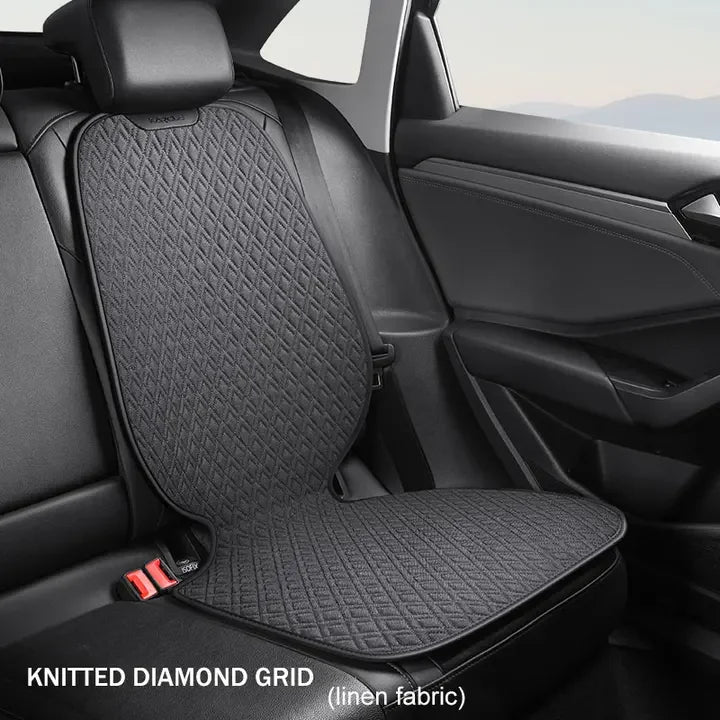 LEAP Front Seat Cover – Black / Woven Linen-Style