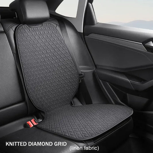 LEAP Front Seat Cover – Black / Woven Linen-Style