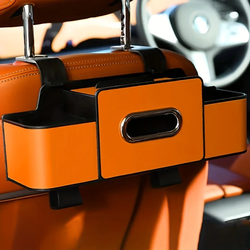 LEAP Multi-Pocket Car Seat Organiser – Orange