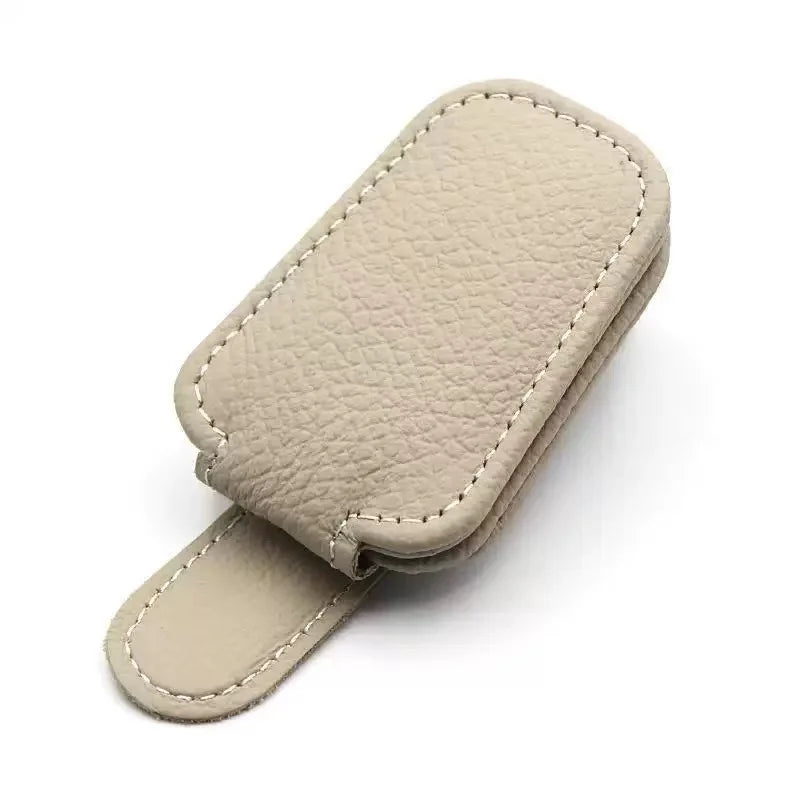 LEAP Sun-Visor Sunglasses Holder – Beige