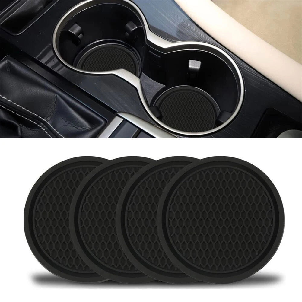 LEAP 4-Piece Cup Holder Coaster Set – Universal Car Accessory