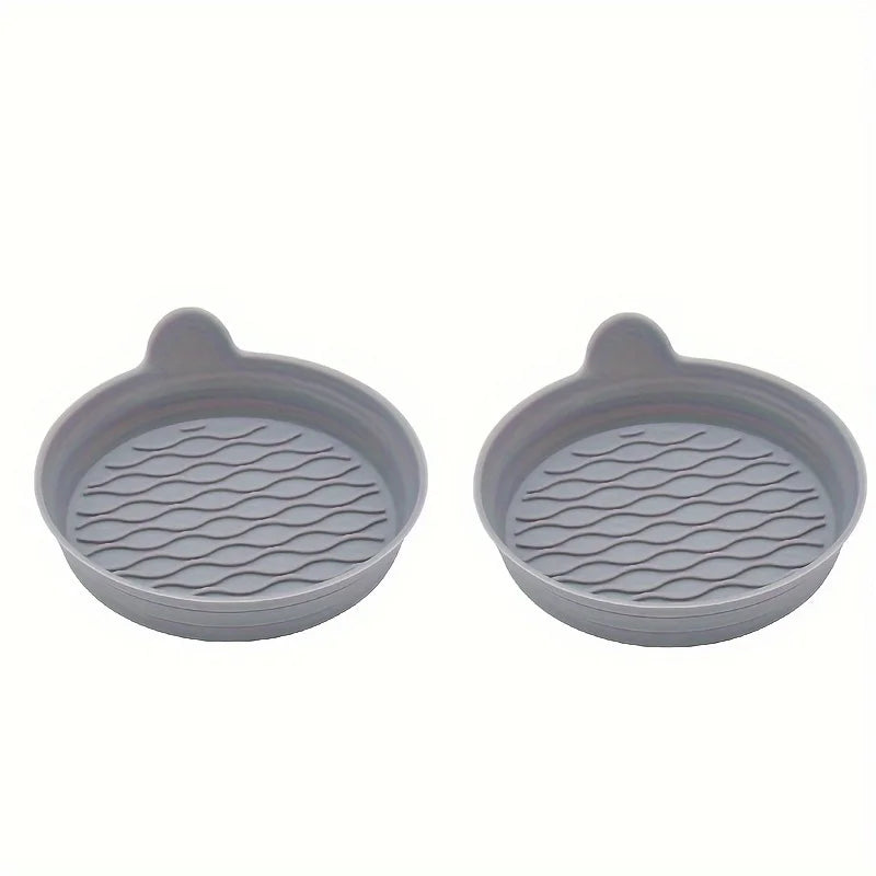 LEAP Non-Slip Cup-Holder Coaster Pair – Grey