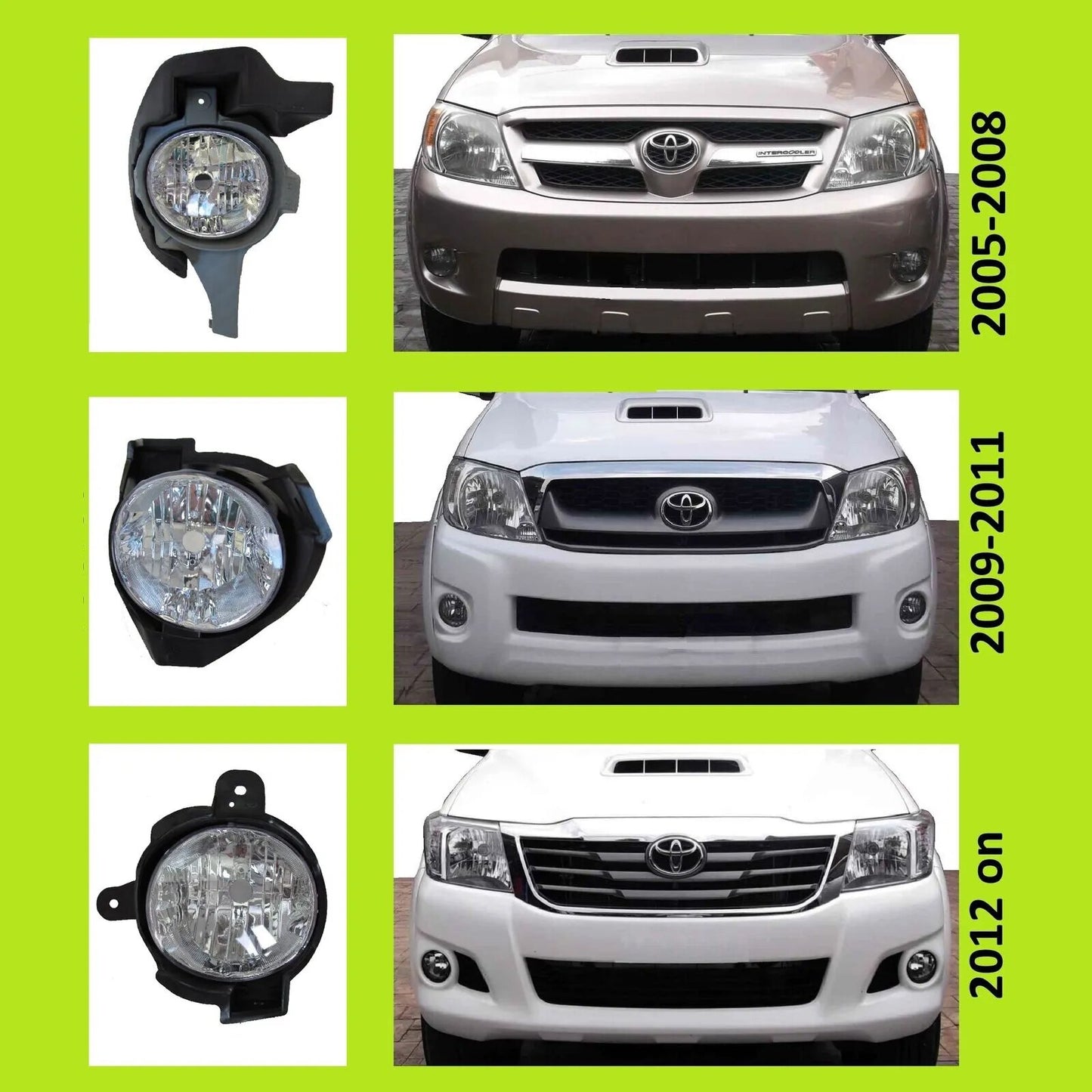 Fog Light Lamp for Toyota Hilux Vigo 2012 2013 2014 2015