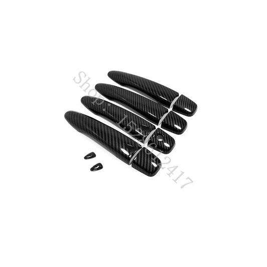 LEAP Door Handle Cover Kit for Nissan Navara NP300 D23 2015–2020 – Carbon-Look / Button-Opening Pattern