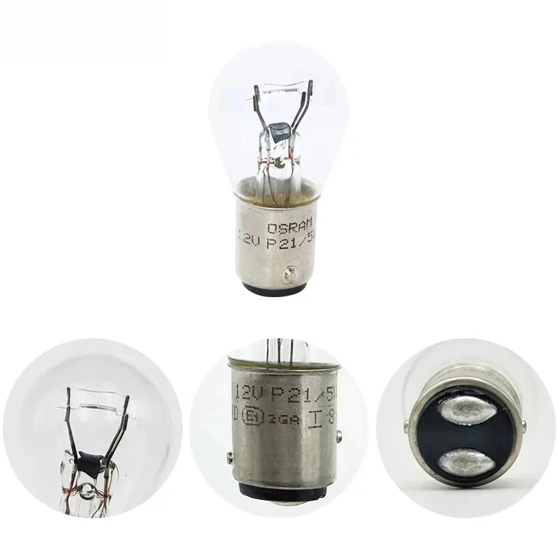 OSRAM Original 7528 P21/5W BAY15d 12V Halogen Bulbs 10 Pack