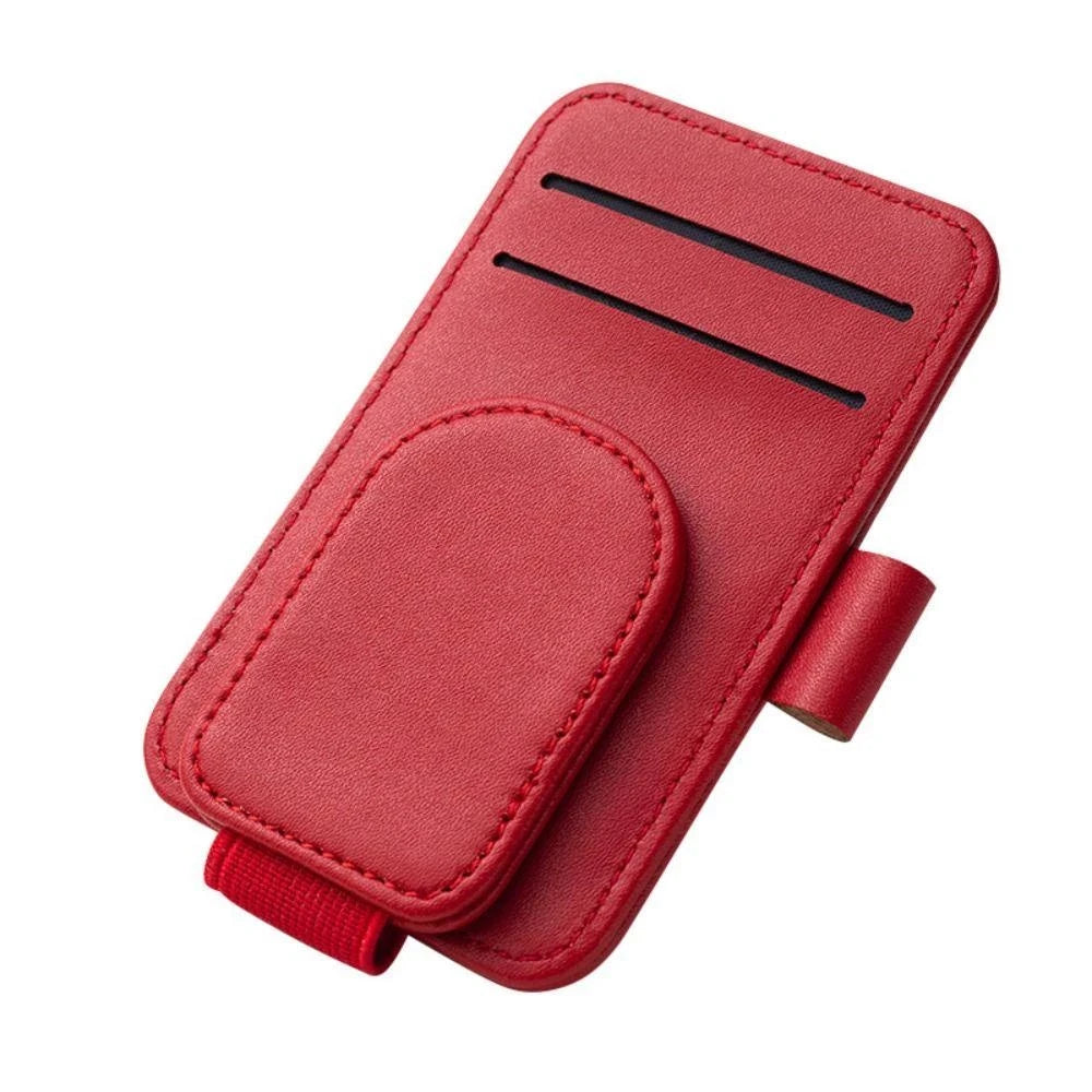 LEAP Sun-Visor Sunglasses Holder – Red