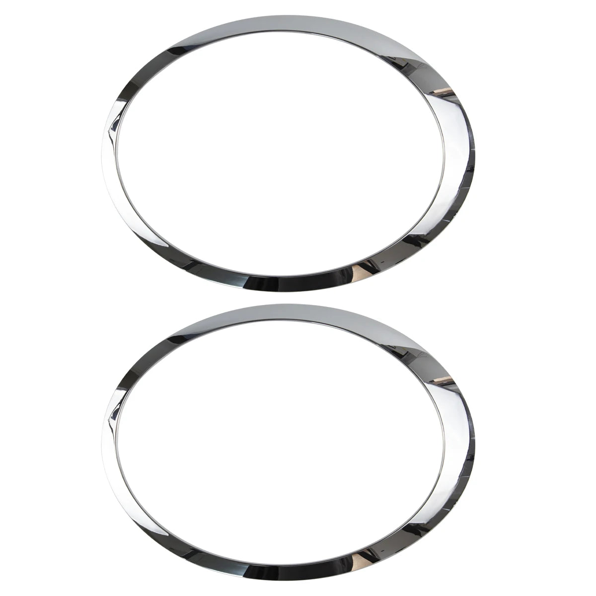 LEAP Chrome Headlight Trim Ring Pair for MINI R55 R56 R57 R58 R59 — detail view