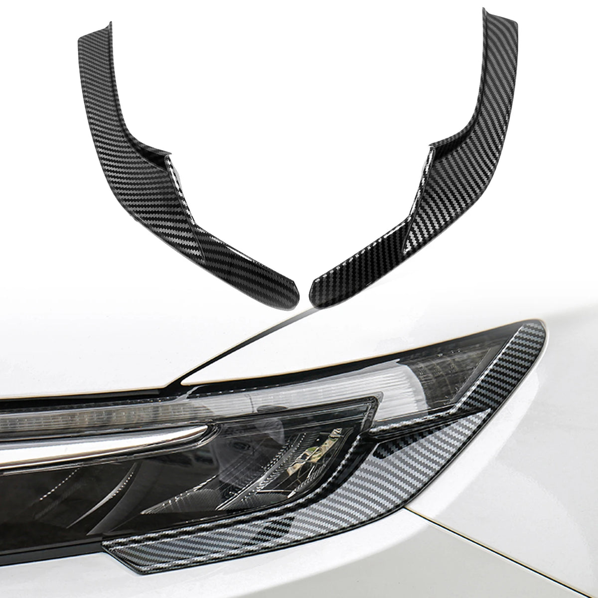 LEAP Headlight Eyebrow Trim Pair for Honda CR-V 2023–2024 – Carbon-Look