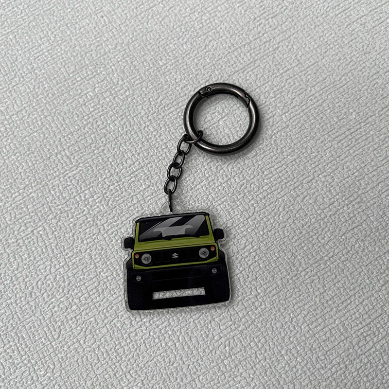 LEAP Jimny-Style Vehicle Model Keyring – Light Green