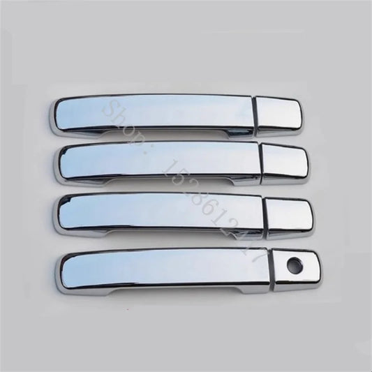 LEAP Exterior Door Trim for Nissan Navara D40 2007–2015 – Chrome Handles / One Keyhole