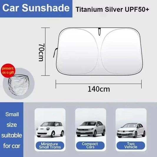 LEAP Folding Front Windscreen Sunshade – 140 × 70 cm